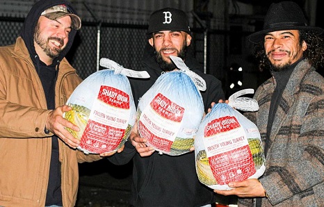 New Bedford Fishermen Hand out 50 Turkeys to Families in Need