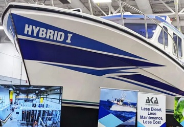 Aspin Kemp unveiled new diesel-electric hybrid lobster boat model earlier  this month –