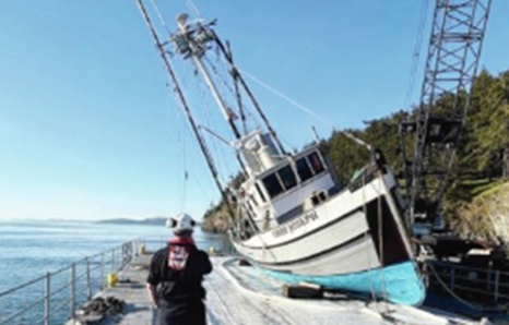 Sunken fishing vessel raised, fuel offloaded at Henry island